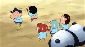 Shin Chan y a ritmo de samba